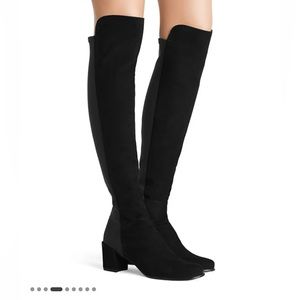 Stuart Weitzman City Block Boot in Black Suede Size 8